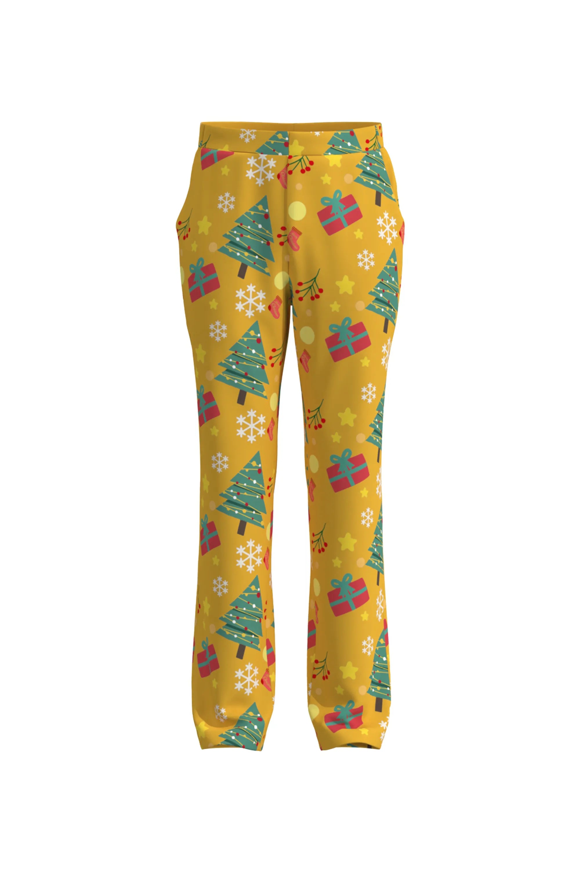 Men's Tree Pattern Christmas Eve Party 2 Piece Suit