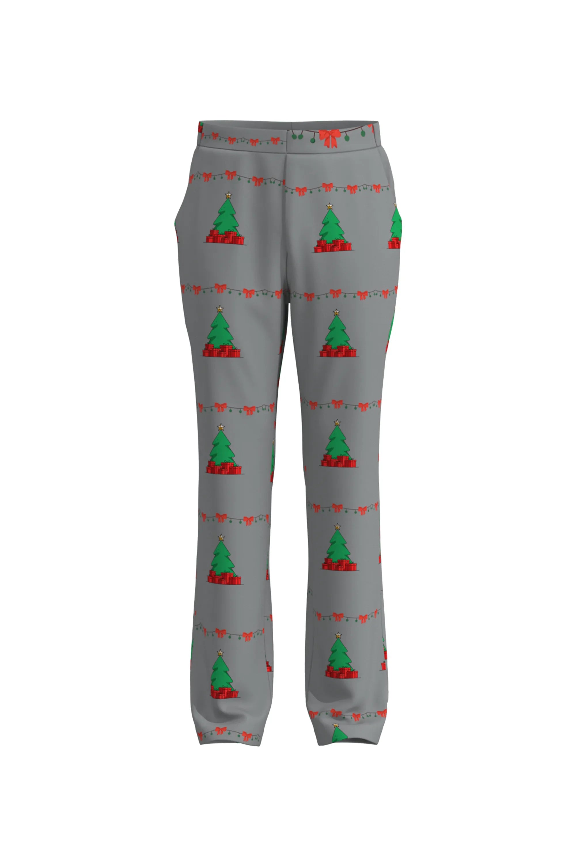 Men's Trees Pattern Christmas Eve Party 2 Piece Suit