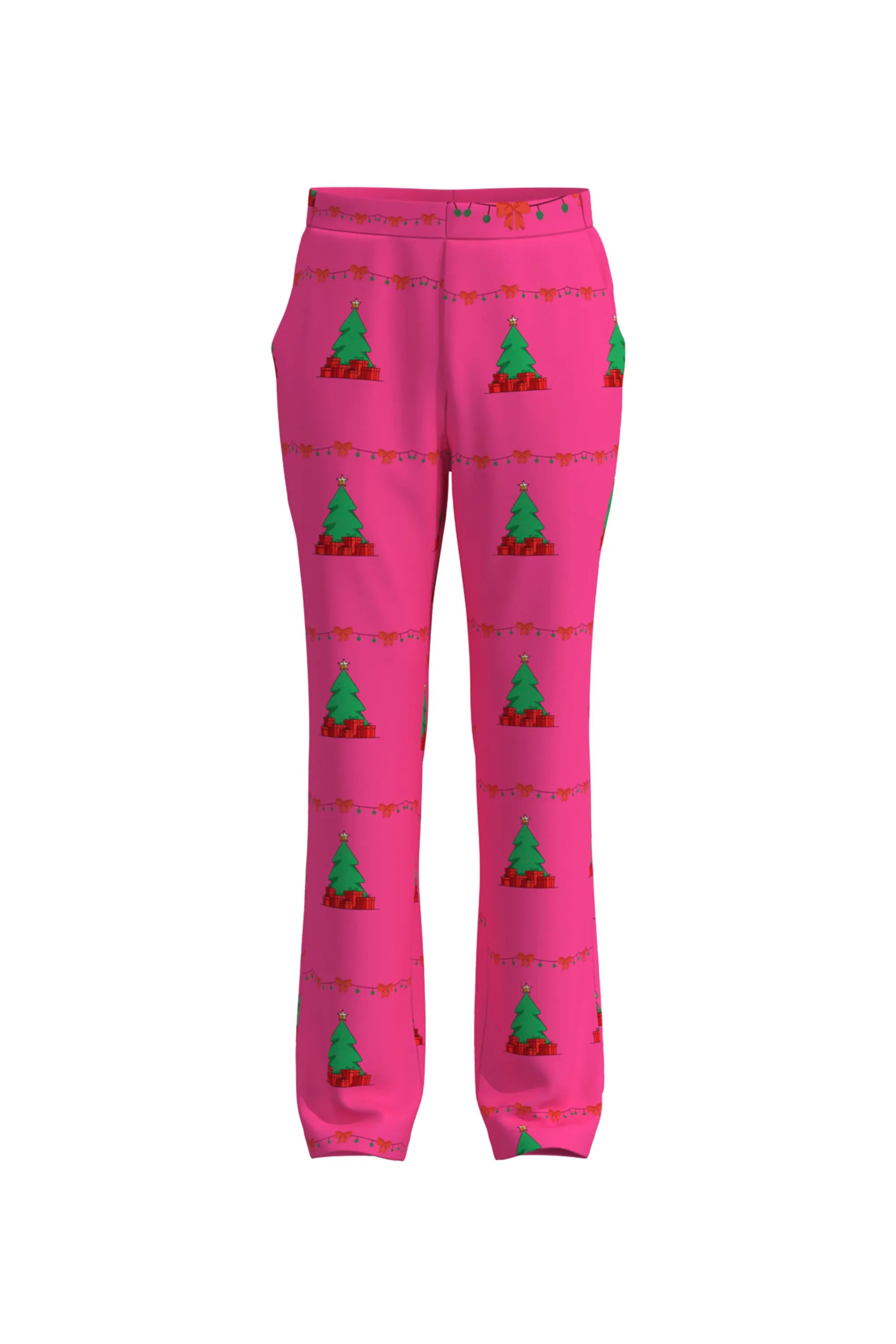 Men's Trees Pattern Christmas Eve Party 2 Piece Suit