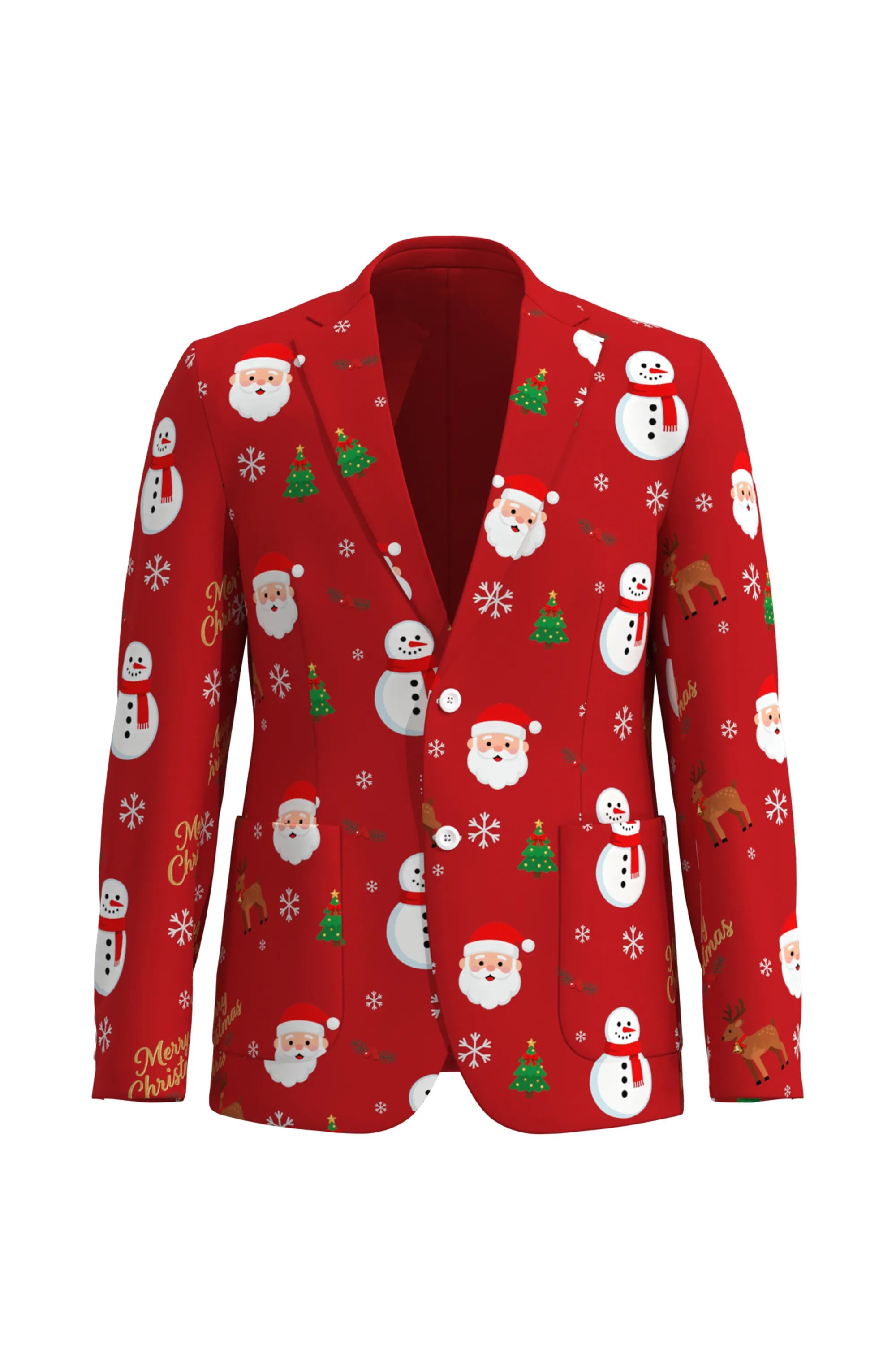 Men's Santa Claus Christmas Eve Party 2 Piece Suit