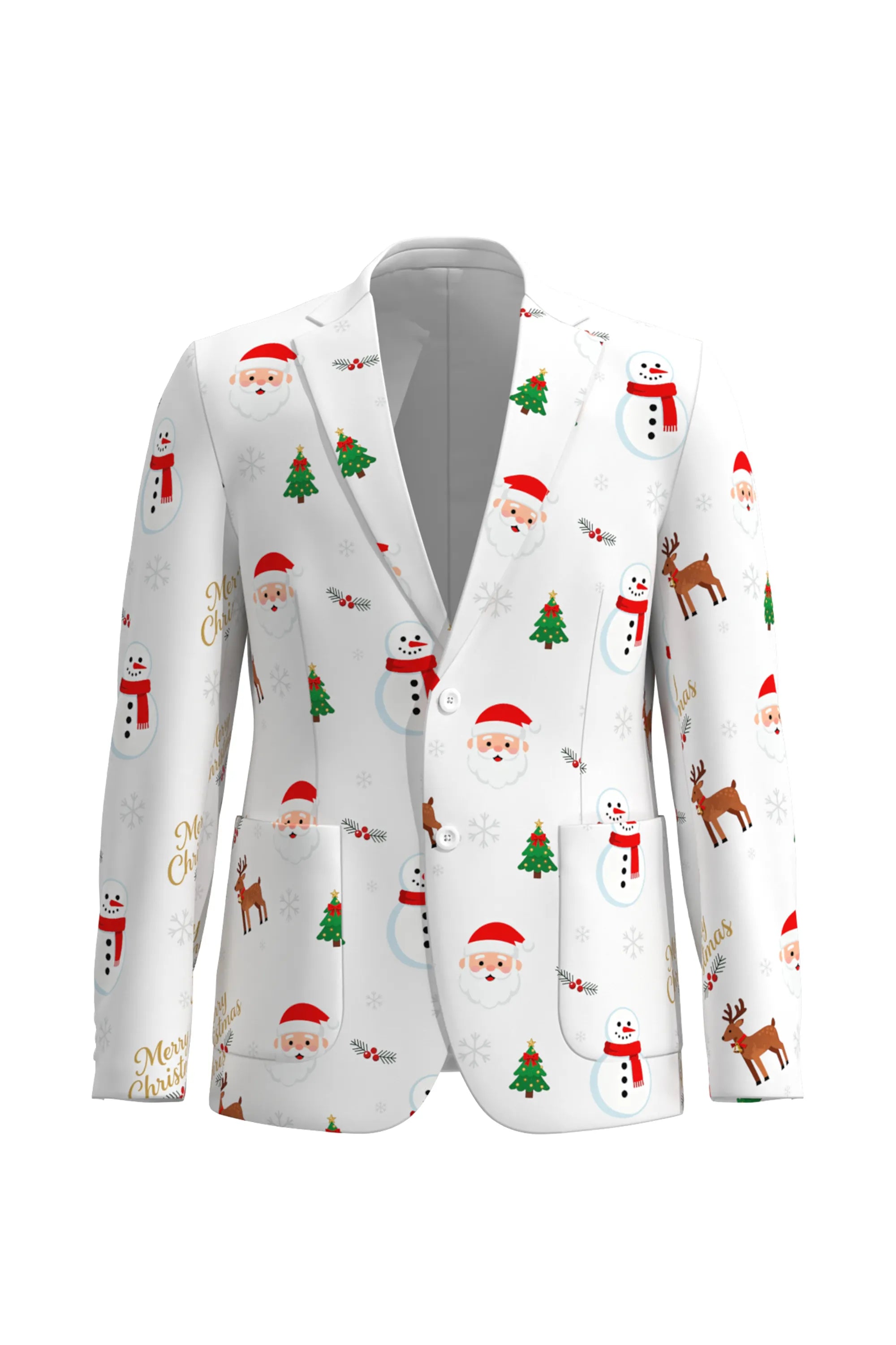 Men's Santa Claus Christmas Eve Party 2 Piece Suit