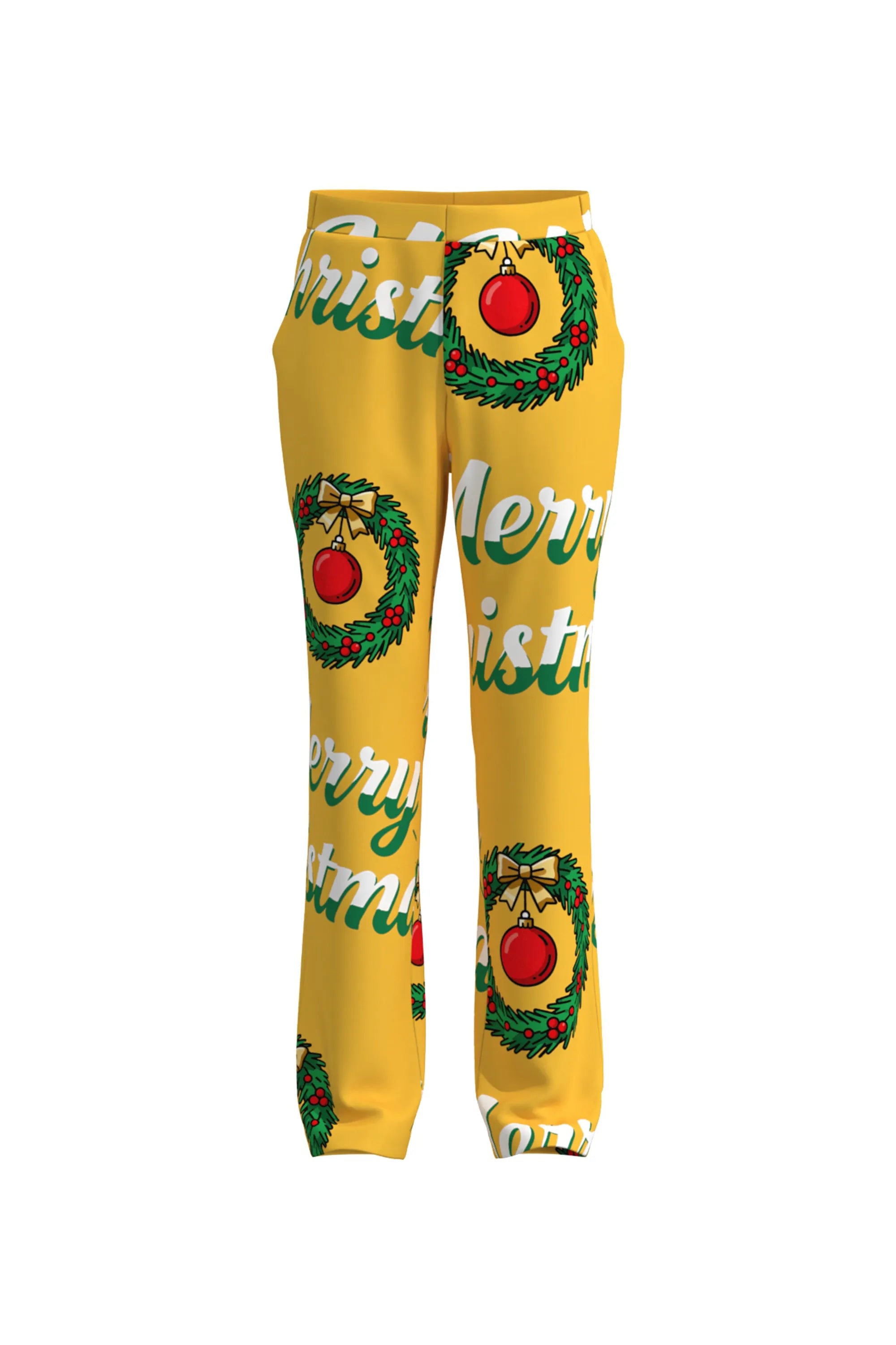 Men's Funny Pattern Christmas Eve Party 2 Piece Suit