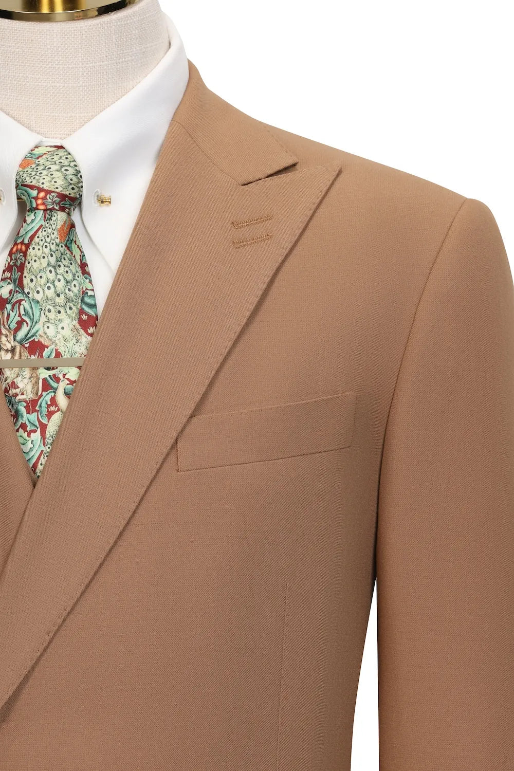 Modern 2026 Brown Double Breasted Suit with a Slim Fit Cut | Wehilion®